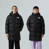 THE NORTH FACE Teen Nuptse Long Parka Black - Gravity NYC